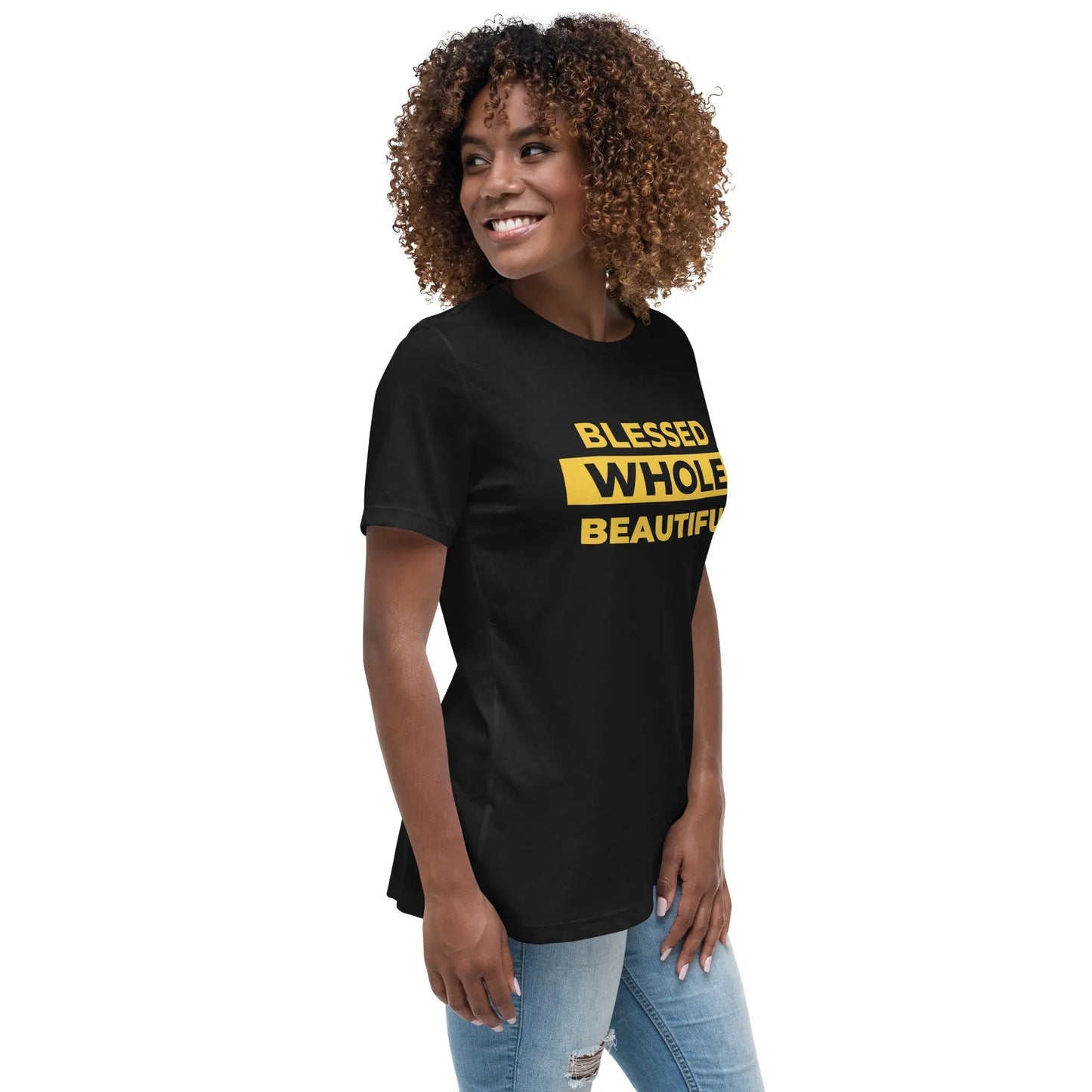 BLACK BWB GOLDEN LETTER TEE - Greatness Arise Apparel