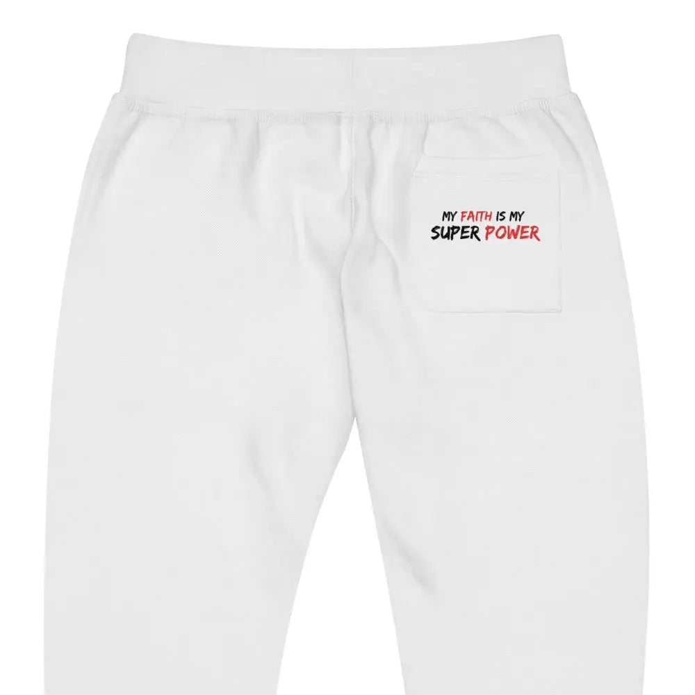 WHITE GREATNESS ARISE LOGO SWEATPANTS (BLACK/RED) - Greatness Arise Apparel